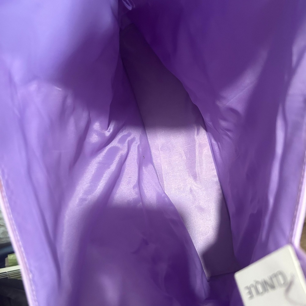Clinique Tote Bag Purple Travel Carry On Handbag Shopper Bag - Picture 5 of 7